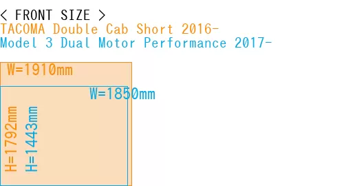 #TACOMA Double Cab Short 2016- + Model 3 Dual Motor Performance 2017-